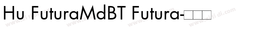 Hu FuturaMdBT Futura字体转换